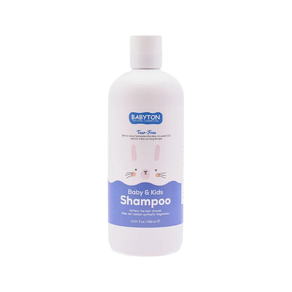Babyton Natürliches Nicht-Irritierendes Shampoo für Babys und Kinder 400ml