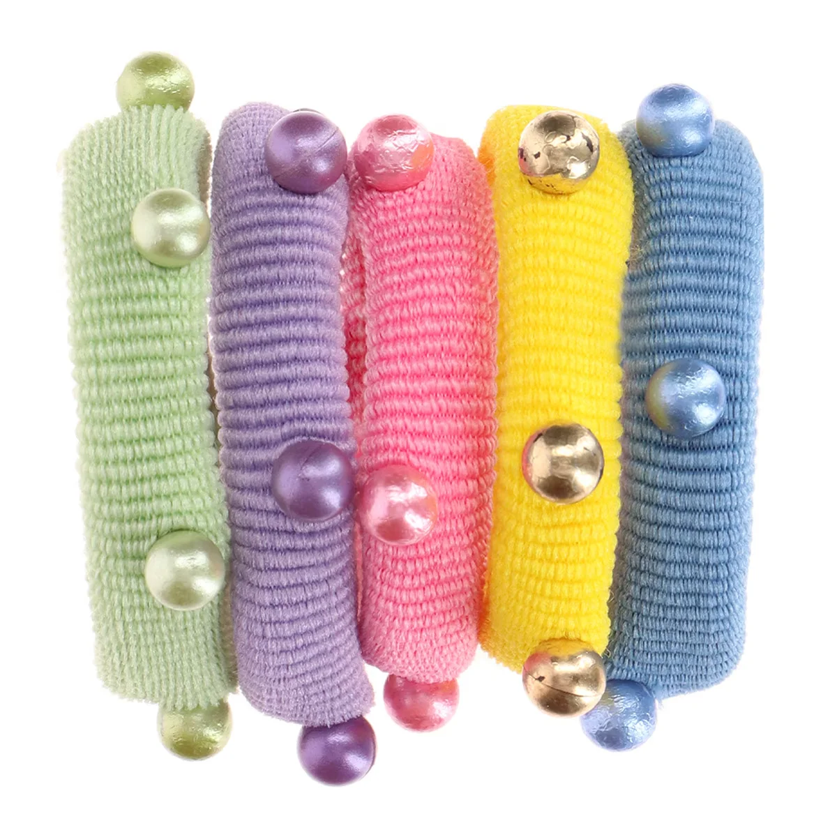 Youpick Colorful Pearl Towel Buckle 5 pcs