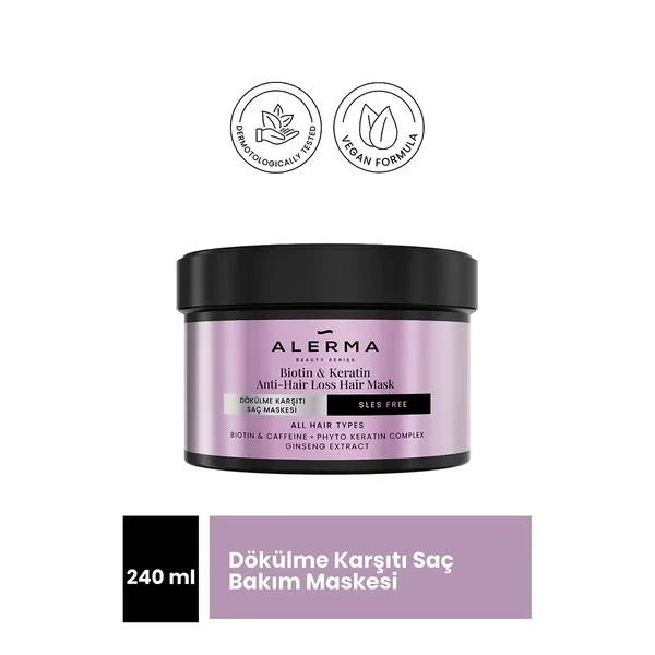 Alerma Biotin & Keratin Anti-loss Hair Care Mask 240 ml