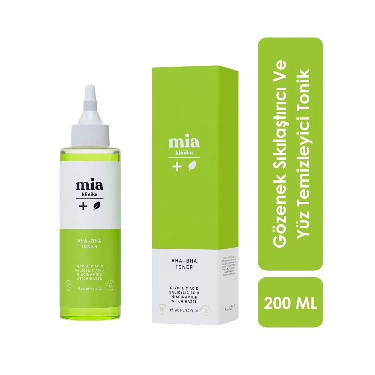 Dual-Action AHA + BHA Toner by Mia Clinica - 200 ml
