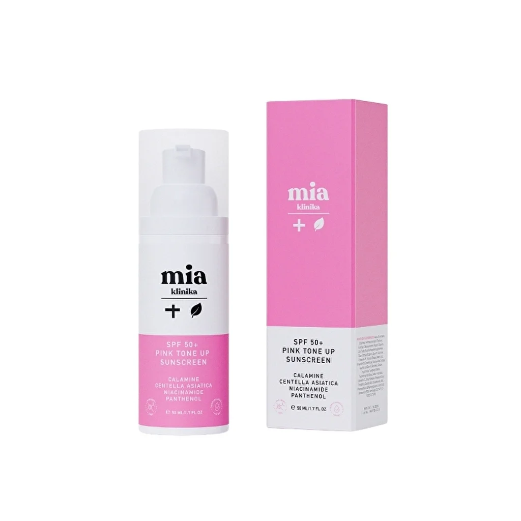 Mia Klinika 50+ Spf Pink Tone Up Tone Equalizing Pink Face Sun Cream 50 ml