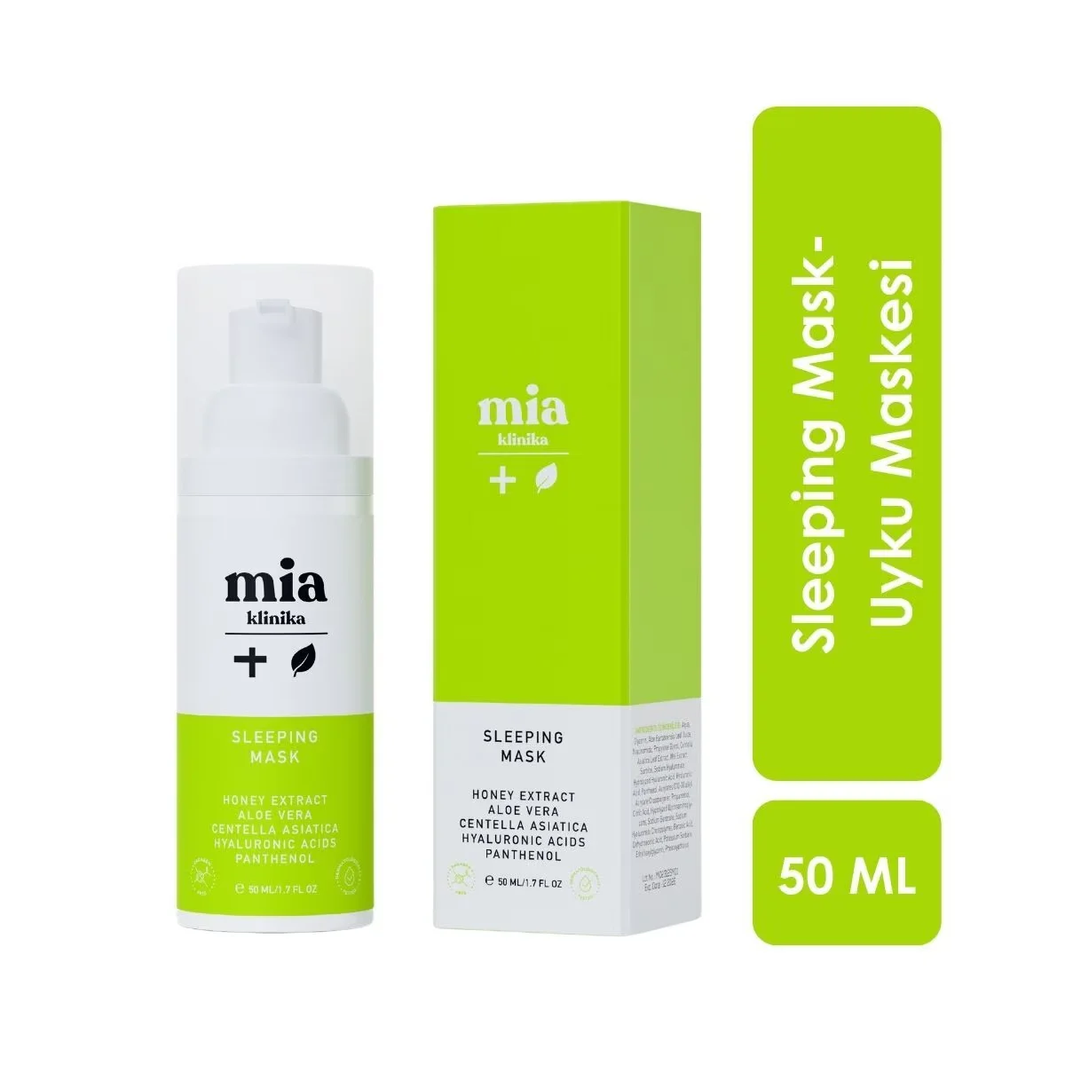 Mia Klinika 50ml Schlafmaske - Hydratisierende Nachtbehandlung