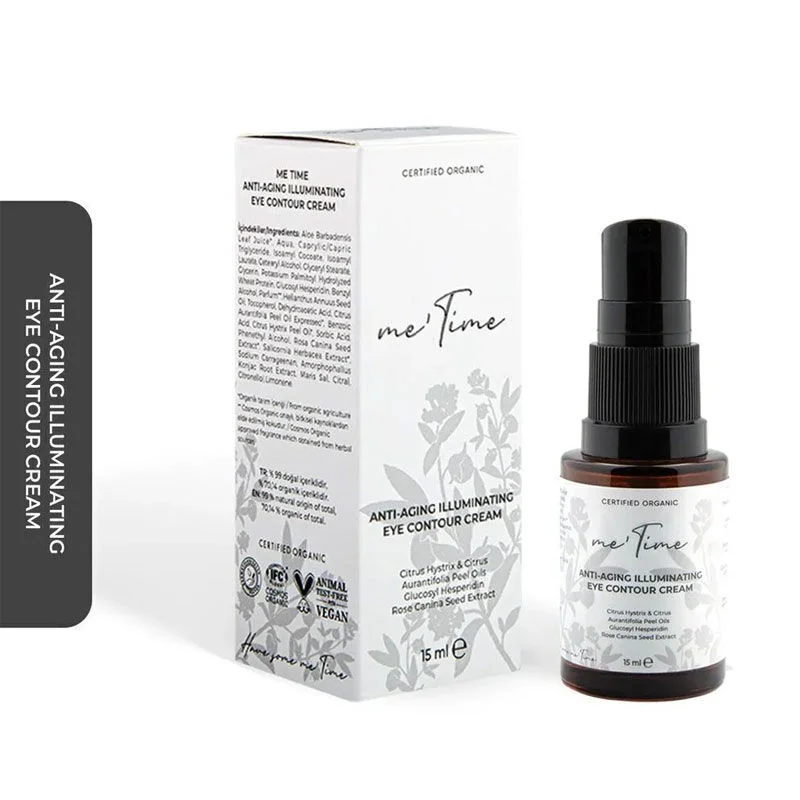Me Time Organic Anti-aging And Brightening Eye Contour Care Cream 15 ml