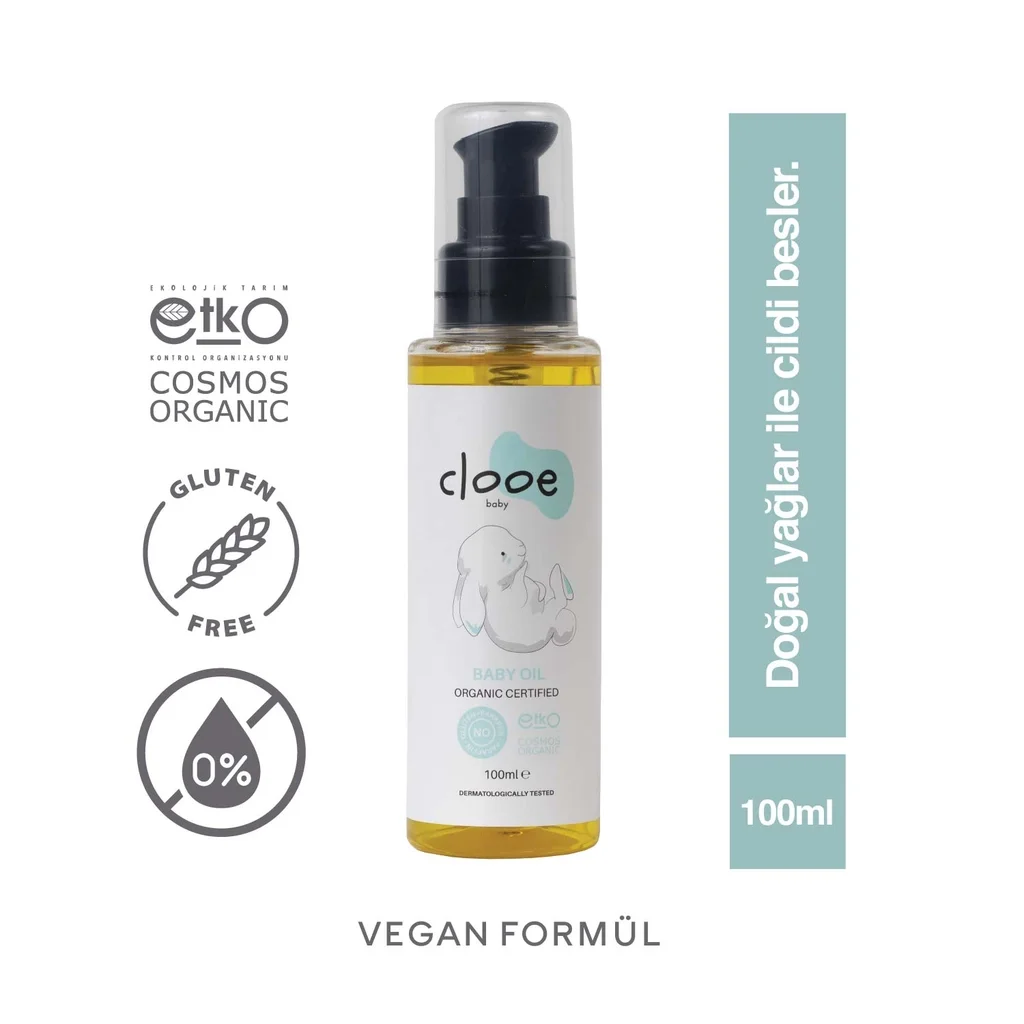 Clooe Bio Babyöl mit Olive und Mandel, 100ml
