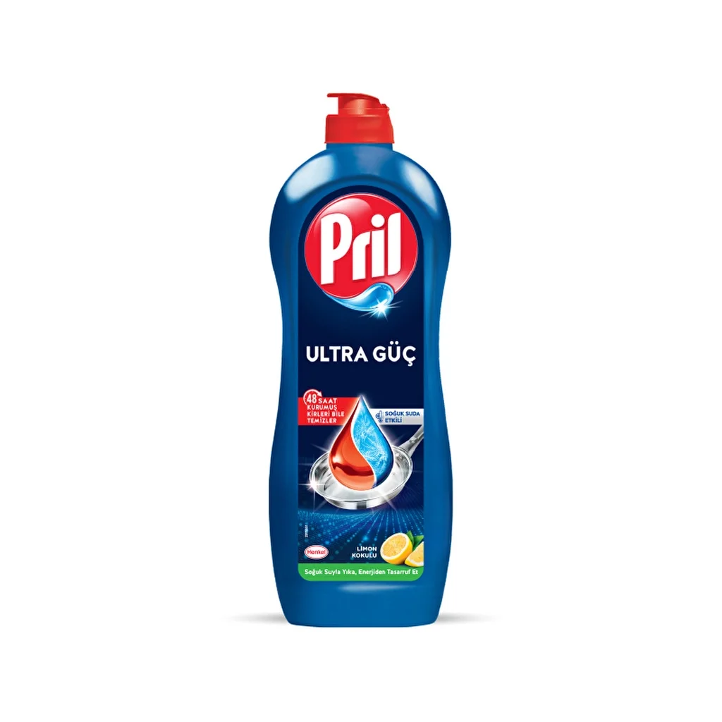 Pril Hand Wash Liquid Dishwashing Detergent 675 gr (lemon 5+ Effect, Self-degreasing Effect)