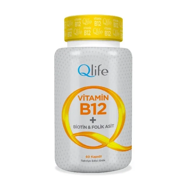 Qlife Vitamin B12 supplementary Food 60 capsules