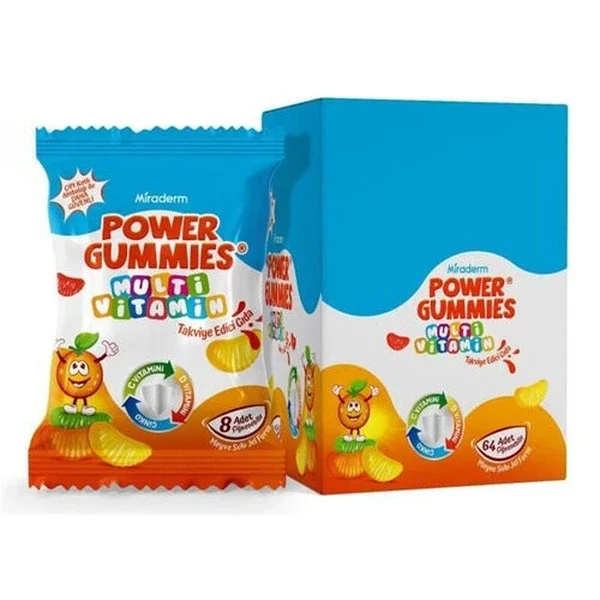 Miraderm Power Gummies Multi Vitamin Food Supplement 64 pcs