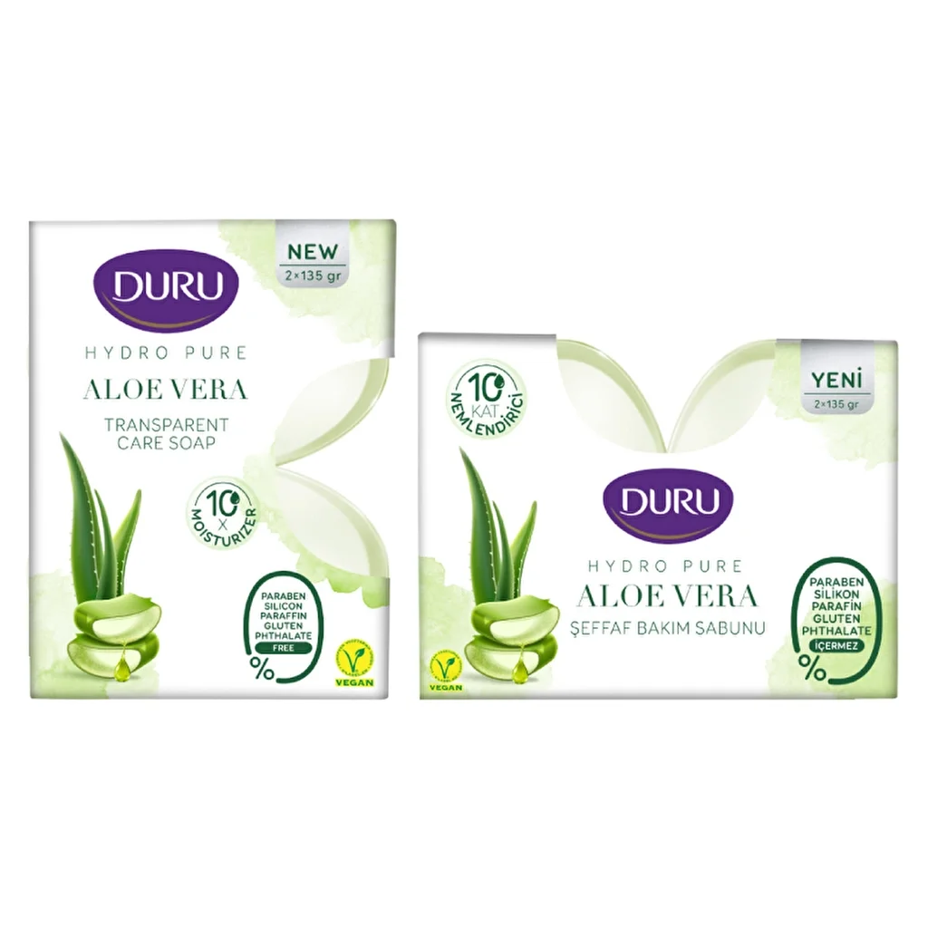 Duru Hydro Pure Aloe Vera Bar Soap 2 x 135 gr