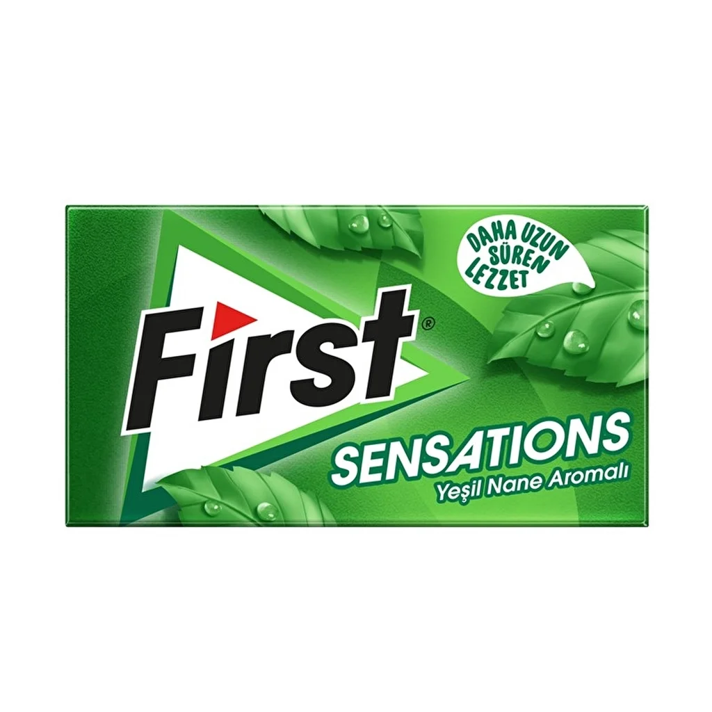 First Sensations Green Mint Flavored Gum 27 gr