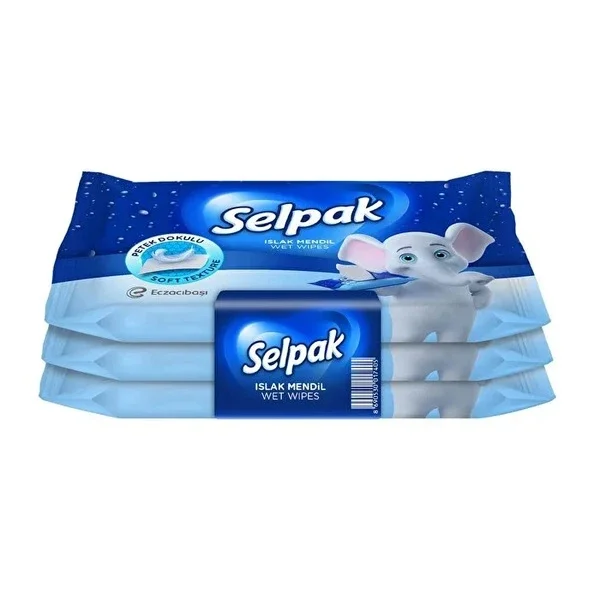 Selpak Wet Pocket Wipes Classic 3-Pack