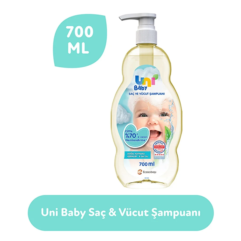Uni Baby Hair And Body Shampoo 700 ml
