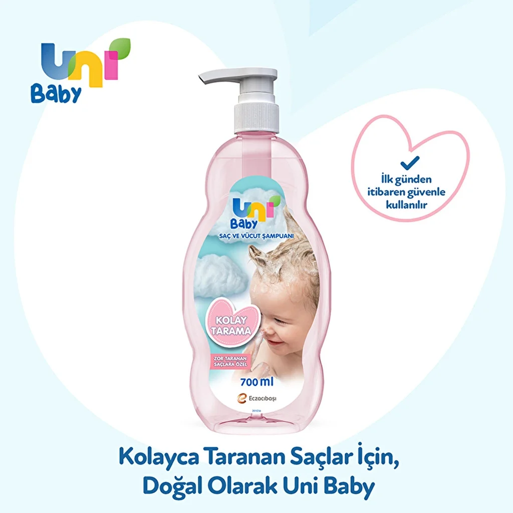Uni Baby Easy Combing Haar- und Körpershampoo 700ml