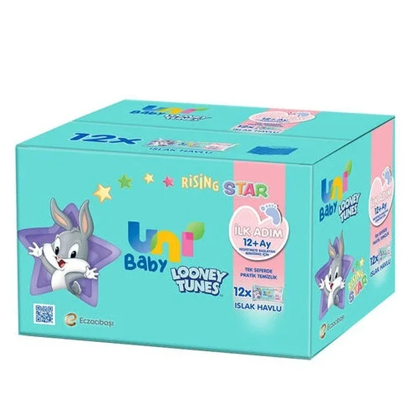 Uni Baby First Step Wet Wipes 12 pack (624 sheets)