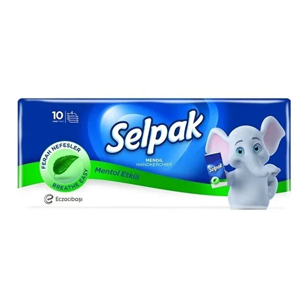 Selpak Menthol Wipes 10-Pack – Refreshing Nasal Relief
