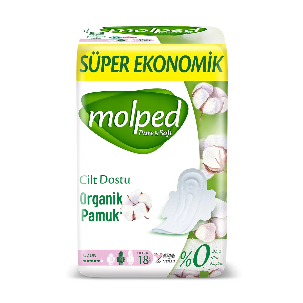 Molped Pure &amp; Soft Super Eco Long 18'li