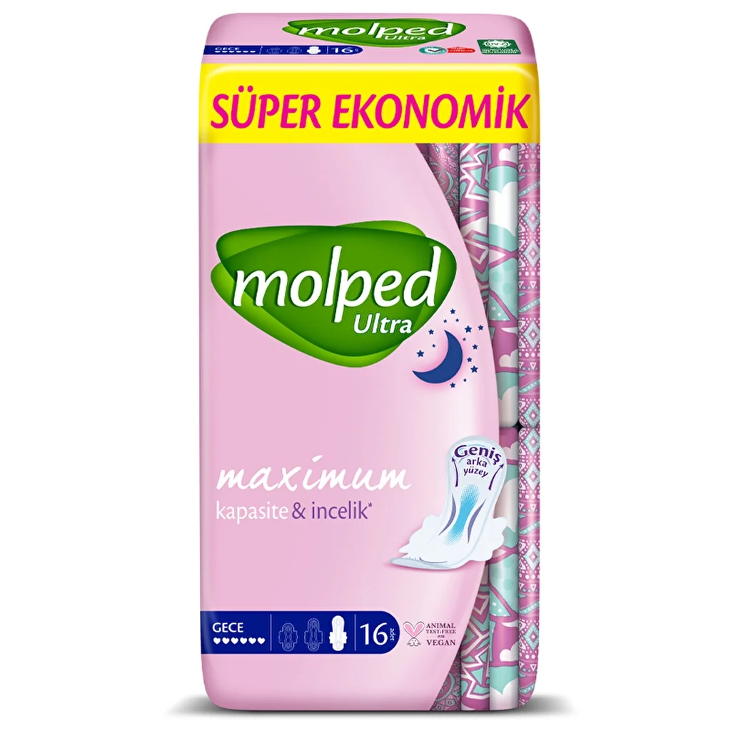 Molped Ultra Dry Nachtbinden 16 Stück
