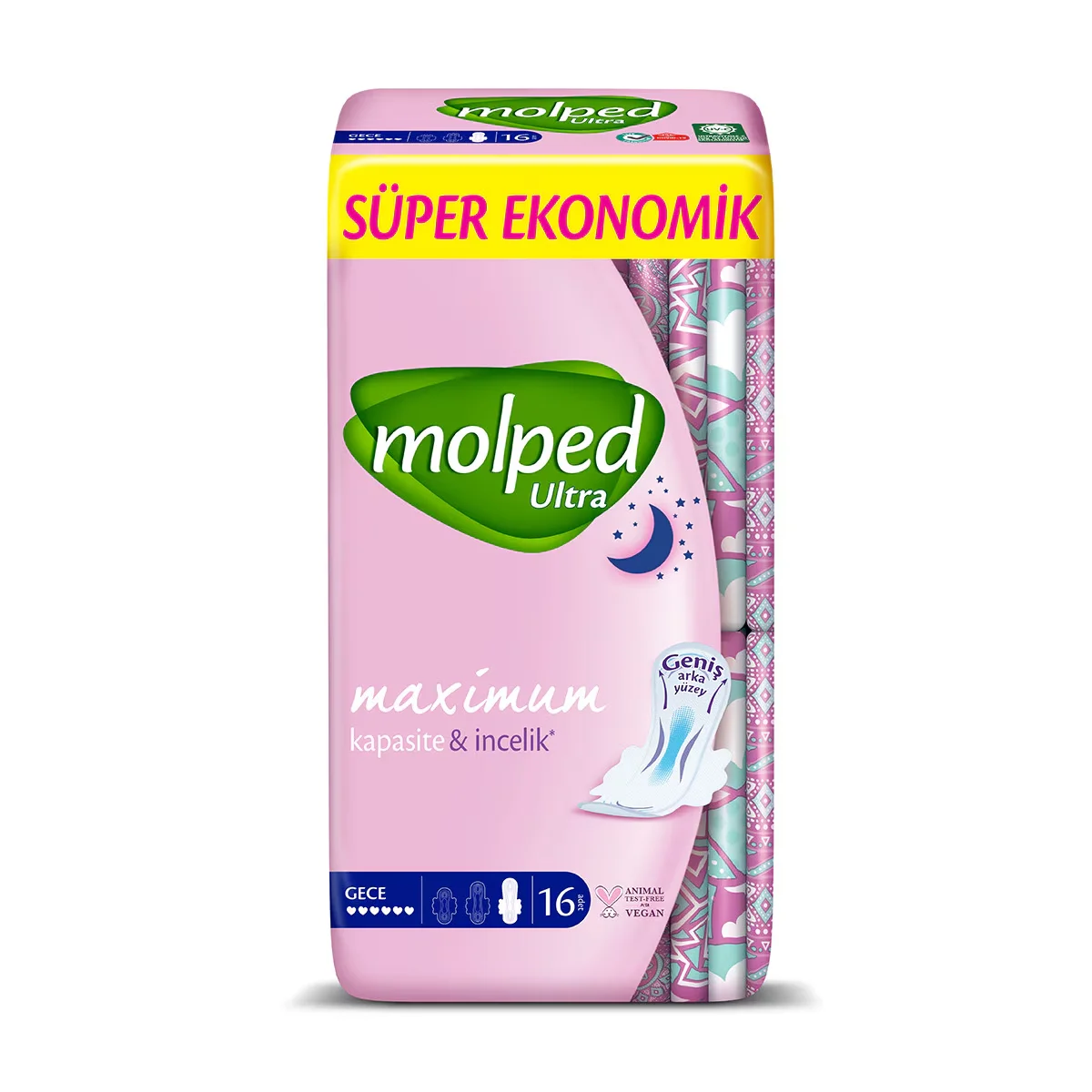 Molped Ultra Dry Nachtbinden 16 Stück
