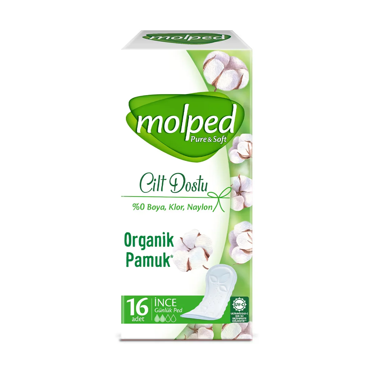 Molped Pure & Soft Tagesbinde - 16 Stück