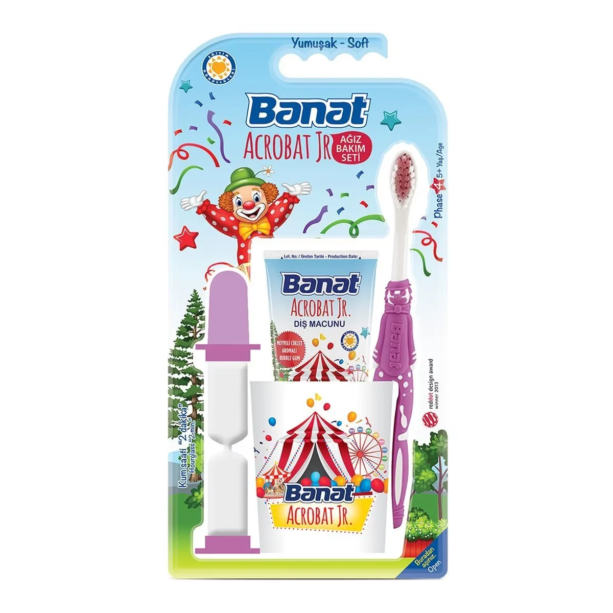 Banat Acrobat Children's Toothbrush Oral Care Kit