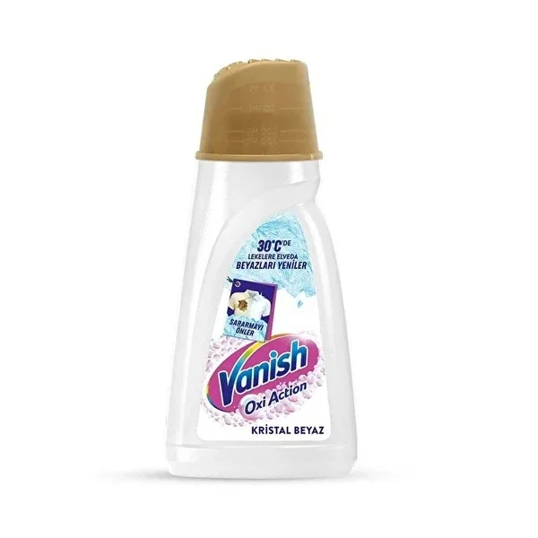 Vanish Oxi Action Multipower Crystal White Liquid Detergent Booster Stain Remover for Whites 1000 ml