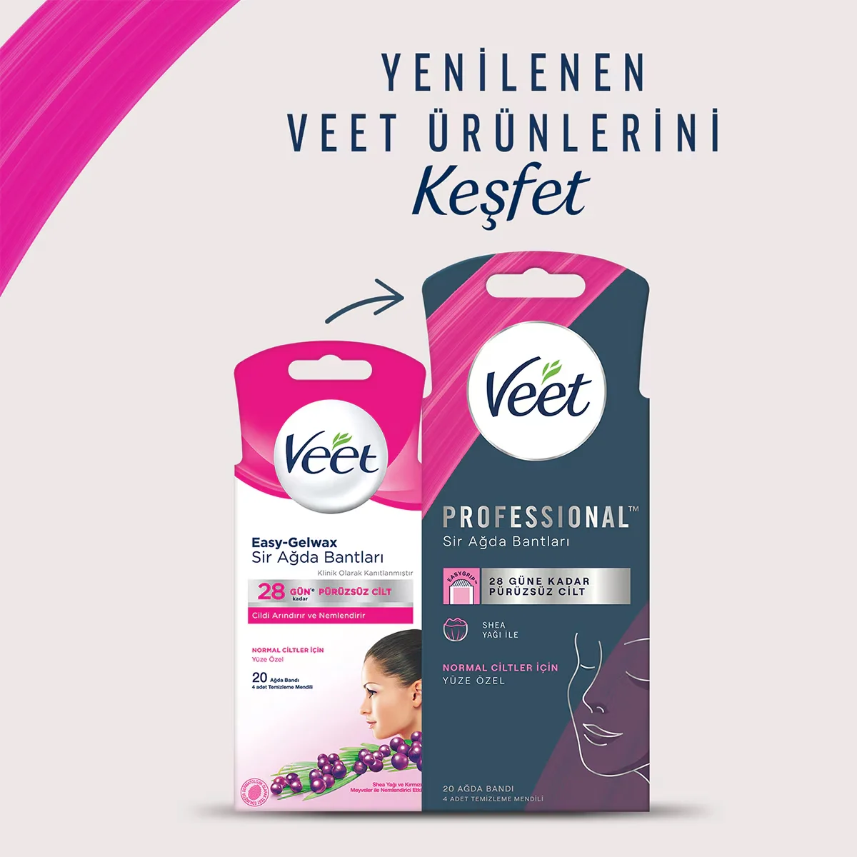 Воск для депиляции Veet для лица 20 шт