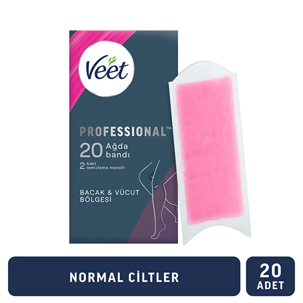 Veet Professionelle Wachsstrips für normale Haut - 20 Stück
