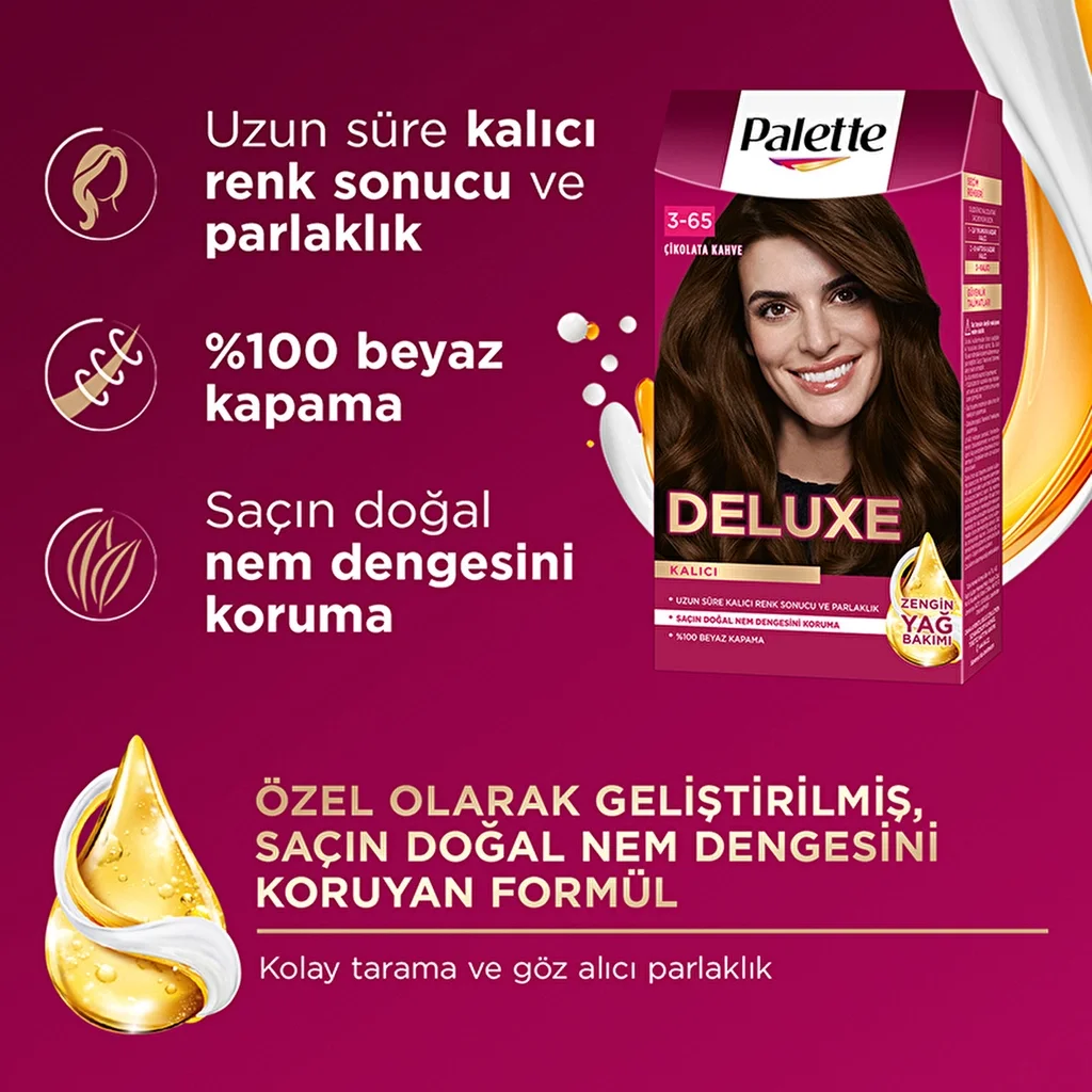 Palette Deluxe Haarfarbe 3-65 Schokoladenbraun