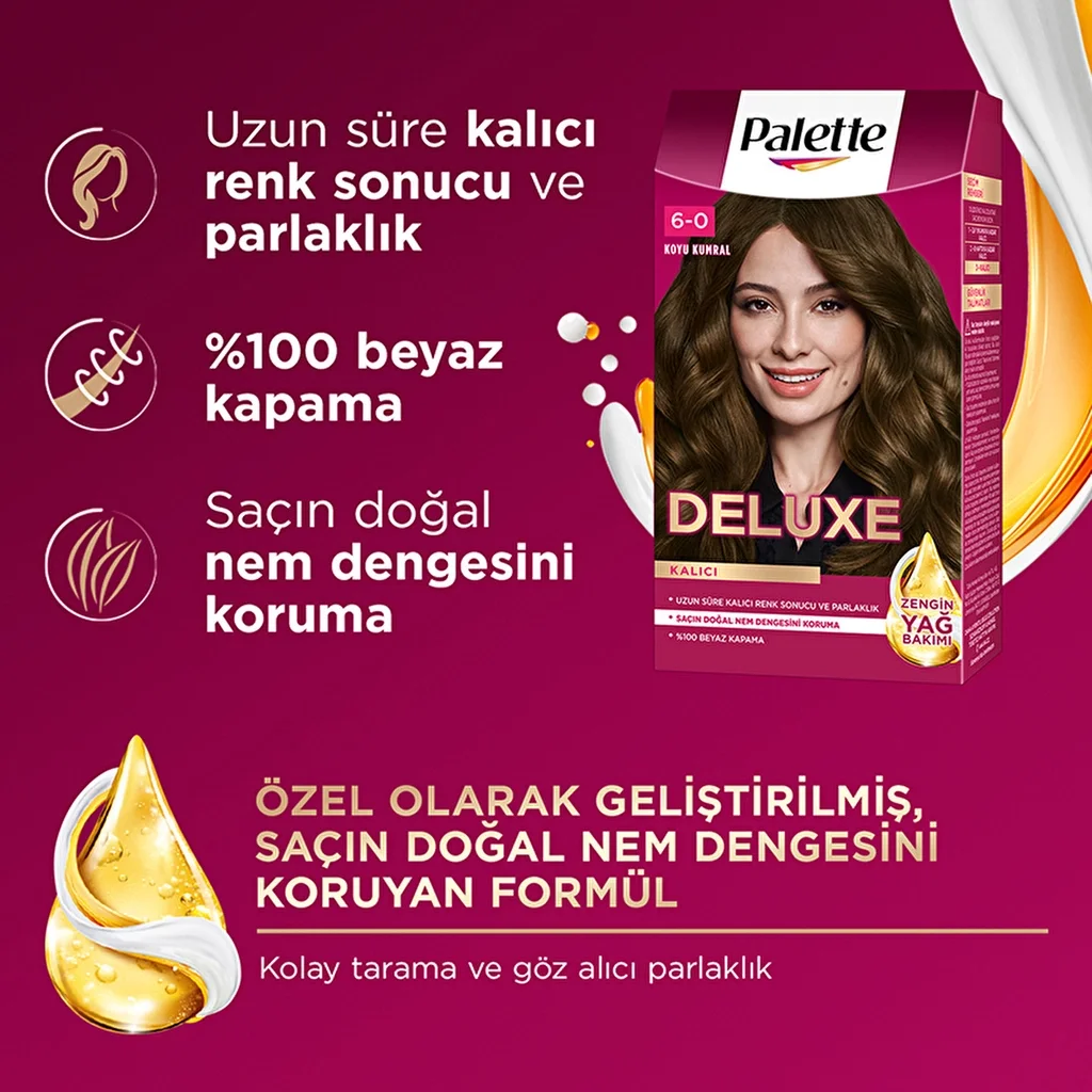 Palette Deluxe Haarfarbe 6-0 Dunkelblond