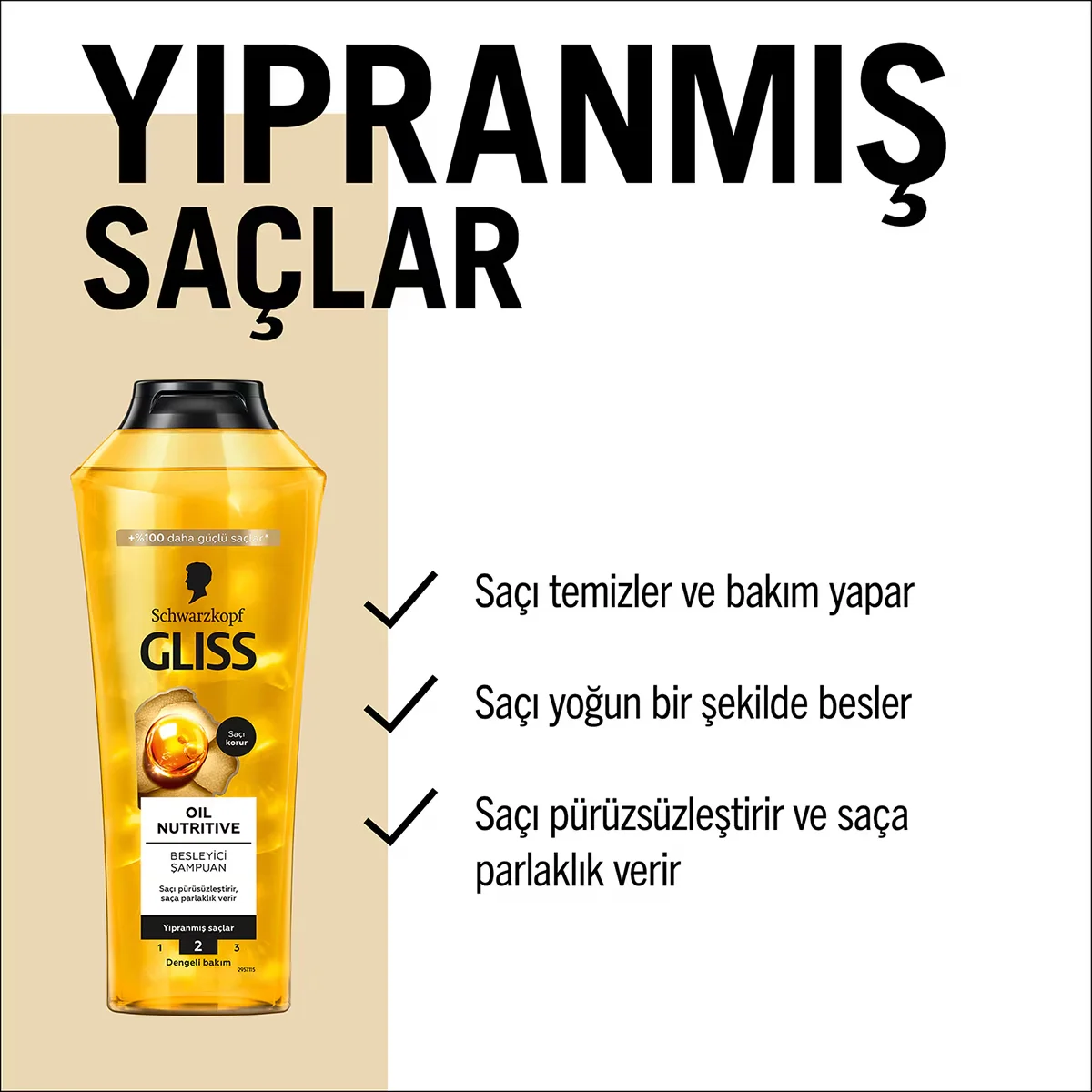 Gliss Öl Nährende Shampoo 400ml
