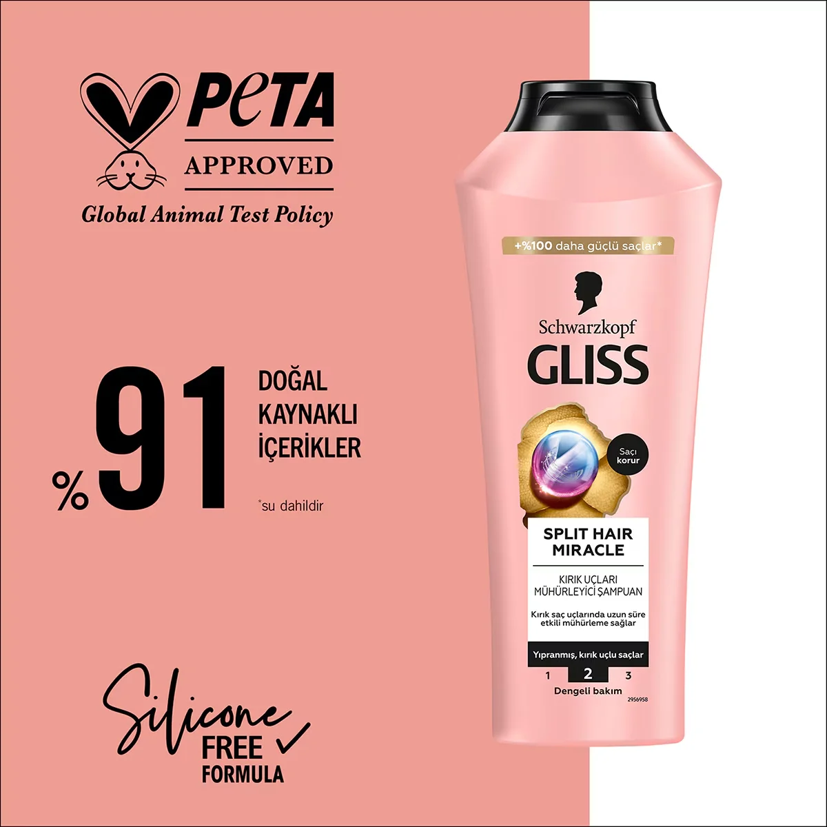 Gliss Spliss-Haar Wunder Shampoo - 400ml