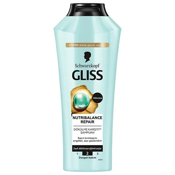Gliss NutriBalance Repair Shampoo 400ml - Prebiotic & Birch Water