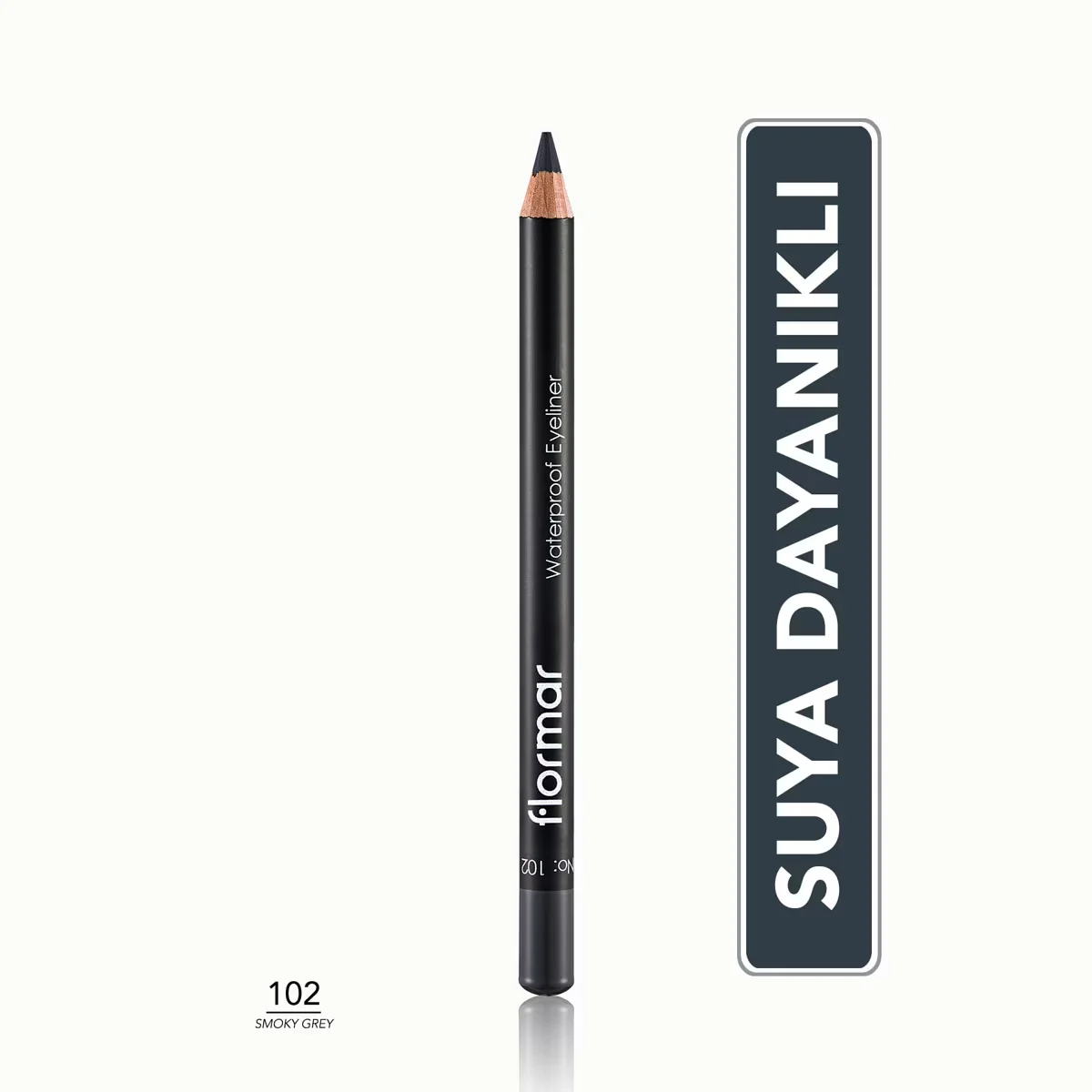 Flormar Waterproof Eyeliner 102 smoky Gray