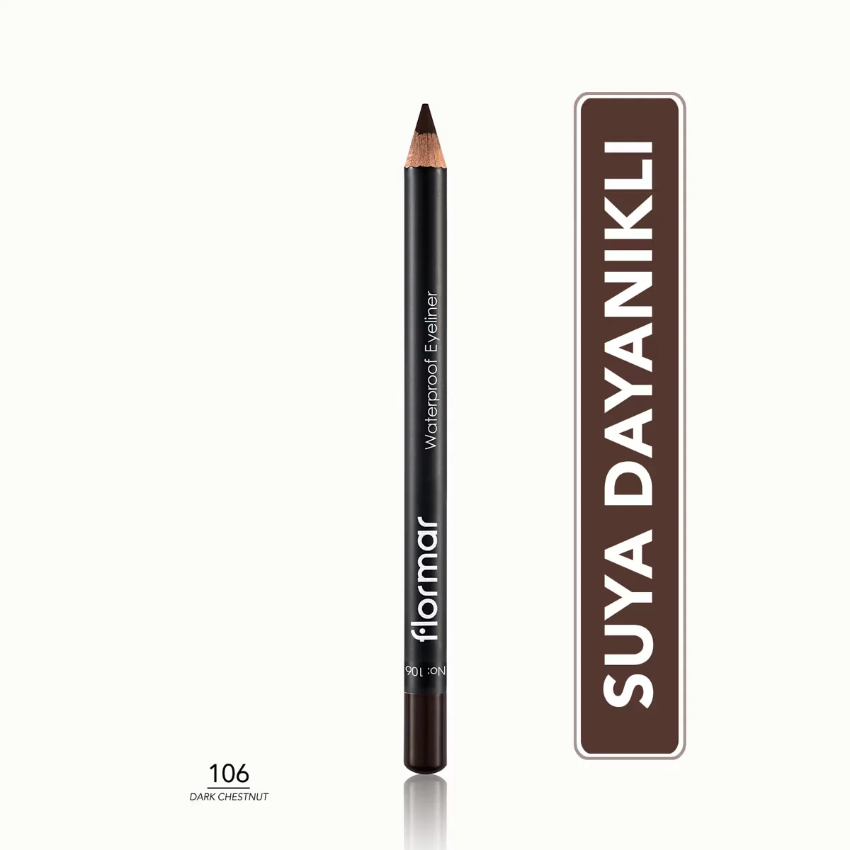 Flormar Waterproof Eyeliner 106 dark Chestnut