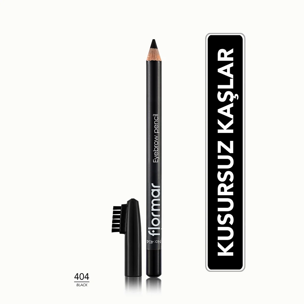 Flormar 404 Augenbrauenstift mit Bürste - Weiche Spitze &amp; Mischfunktion