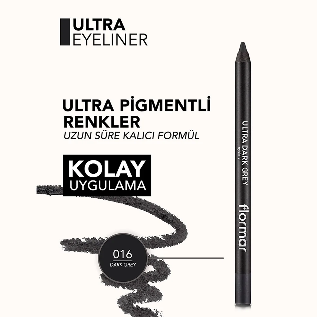 Flormar Ultra Eyeliner 016 dark Gray