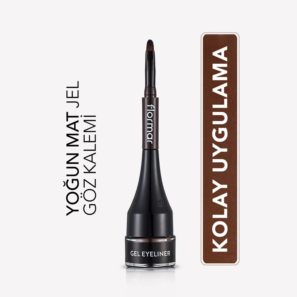 Гелевая подводка для глаз Flormar Новый Гель 03 коричневая