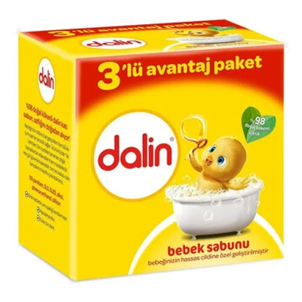 Dalin Babyseife 3er Pack | Sanft für empfindliche Haut