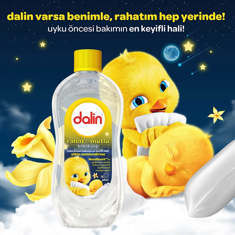 Dalin Comfortable And Happy Baby Oil 200 ml