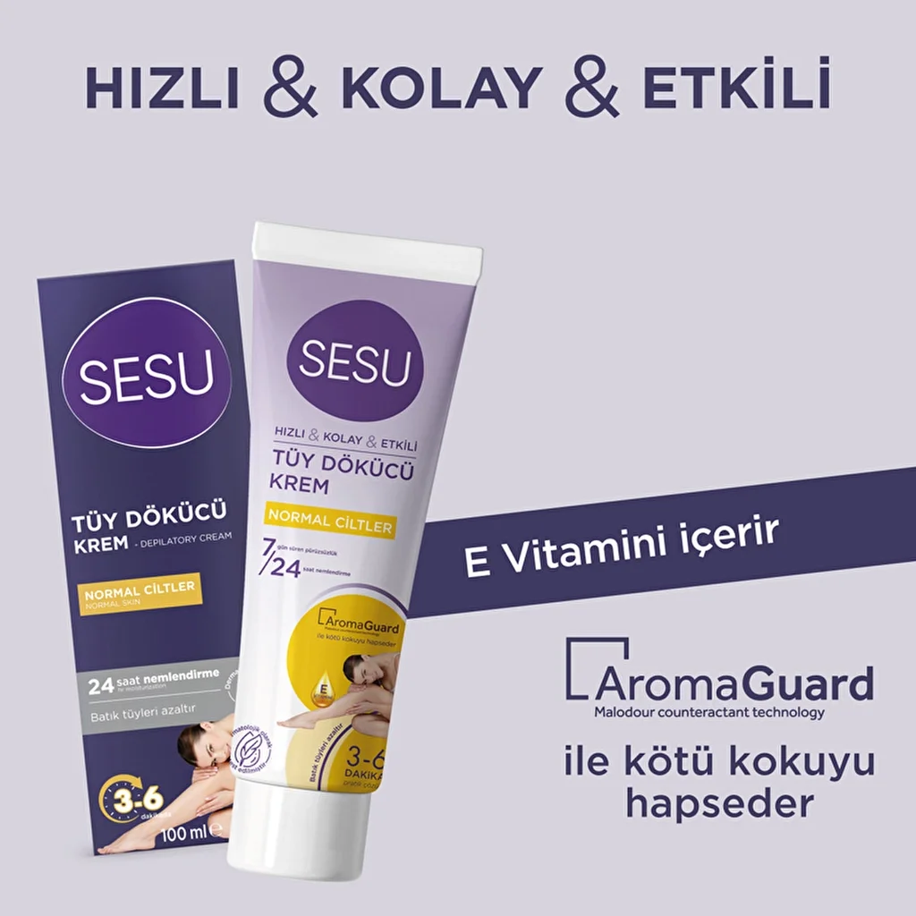 Sesu Hair Removal Cream Normal Skin 100 ml