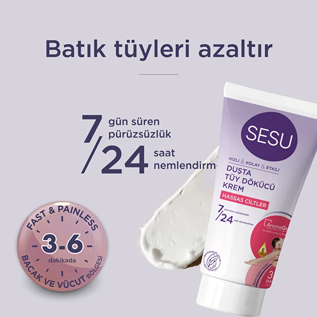 Sesu Sensitive Dusch-Haarentfernungscreme 150 ml