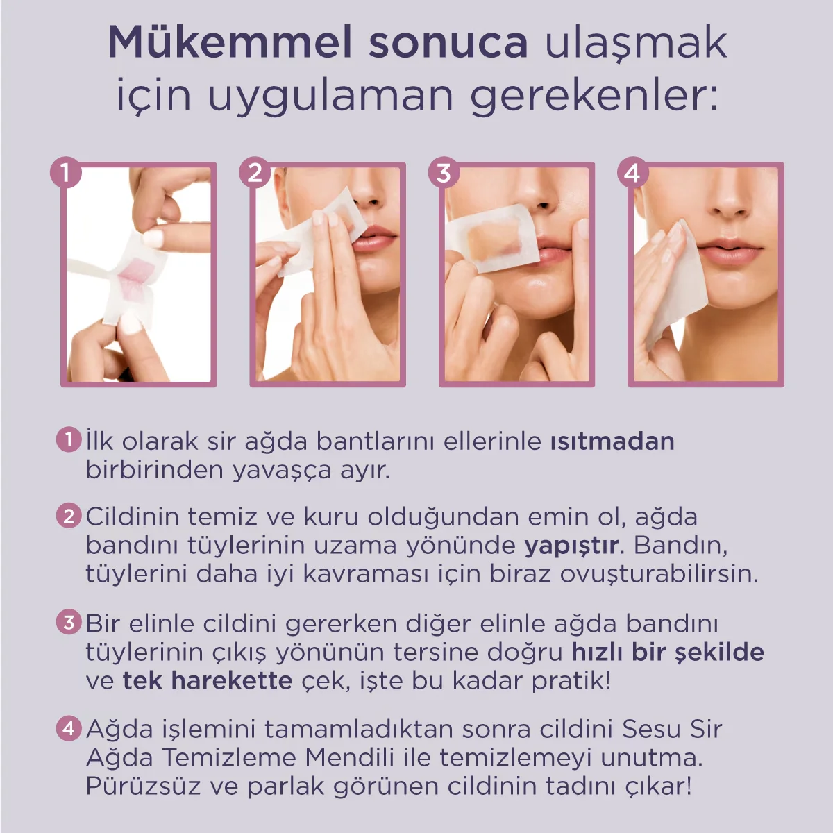 Sesu Wax Strips Face Sensitive Skin 20 pcs