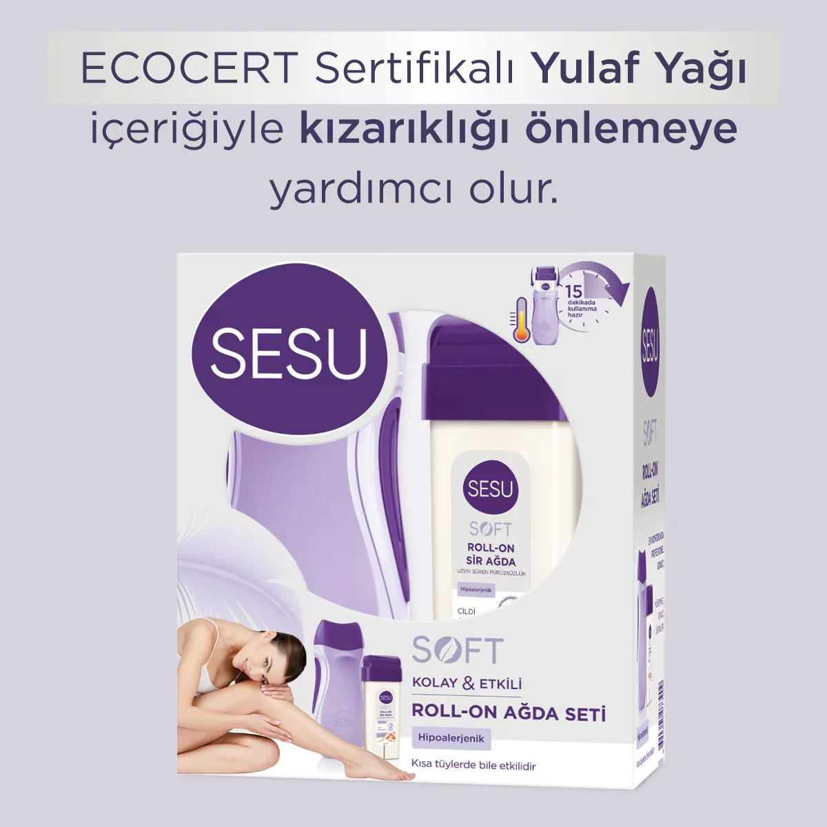 Набор воска для депиляции Sesu Soft Roll-on
