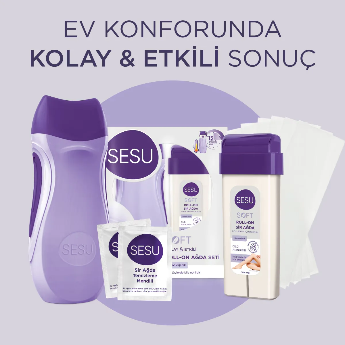 Набор воска для депиляции Sesu Soft Roll-on