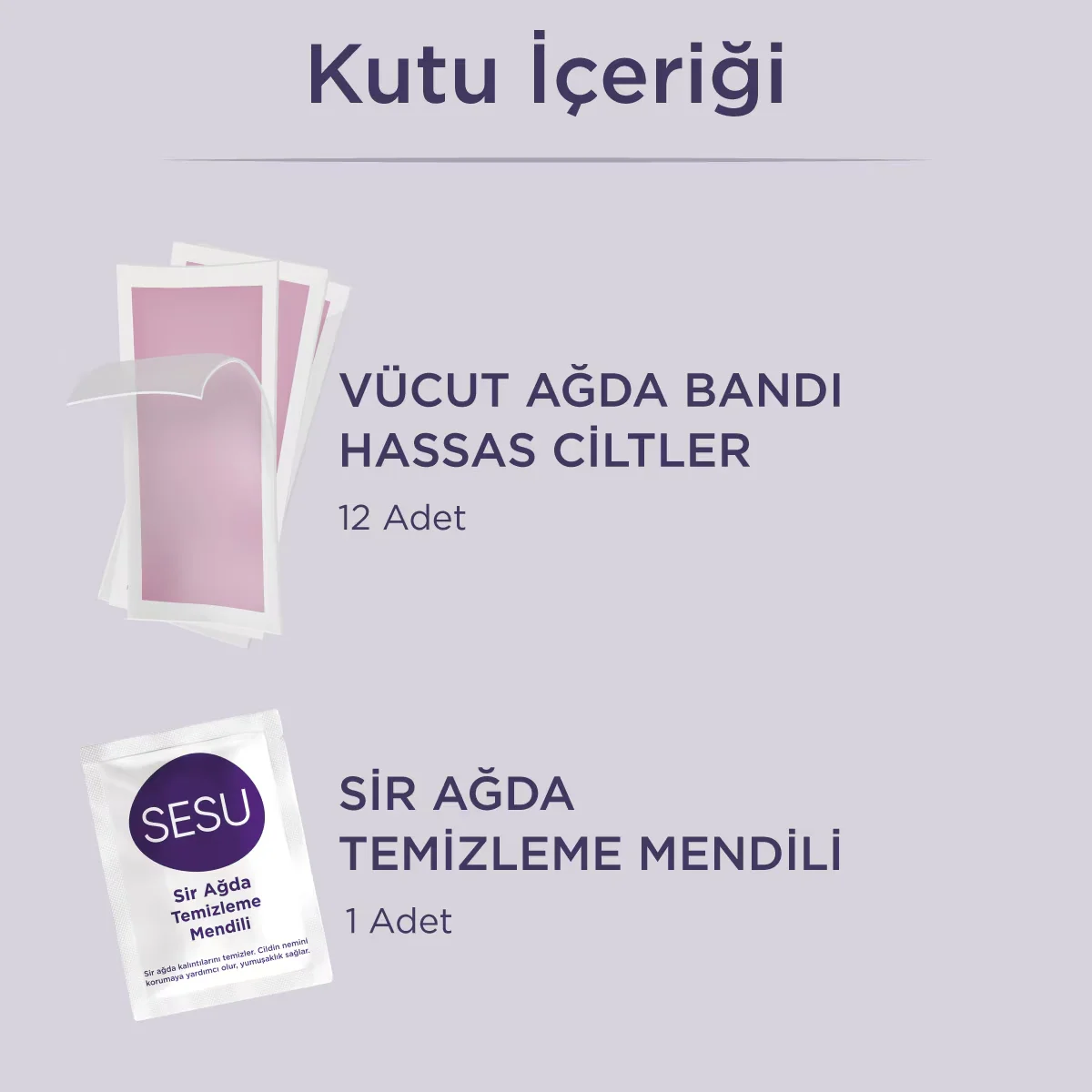 Sesu Sensitive Body Wax Strips 12 pcs