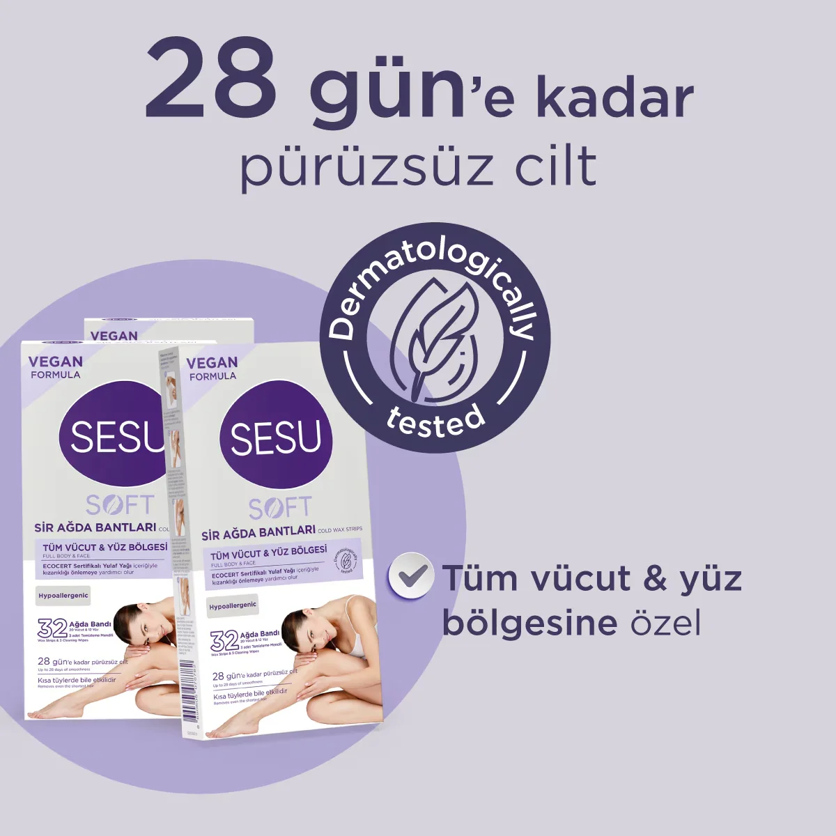 Sesu Soft Haferwachs-Streifen - 32 Stück
