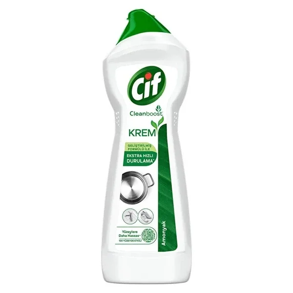 Cif Cream Surface Cleaner Ammonia Oil and Lime Remover Stain Remover 750 ml