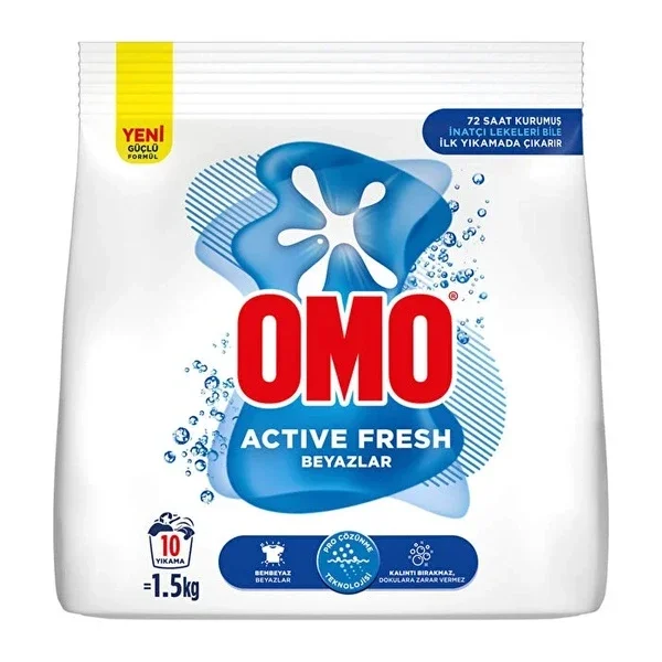 Omo Active Fresh Whites Powder Detergent 1.5 kg