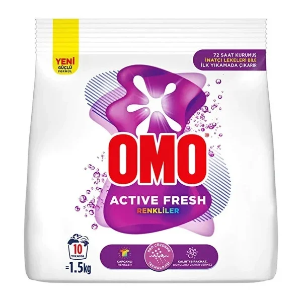 Omo Active Fresh Colors Powder Detergent 1.5 kg
