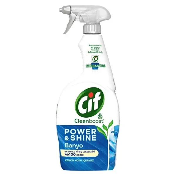 Cif Power Shine Cleanboost Spray Cleaner Bathroom Cleaner and Lime Remover 750 ml