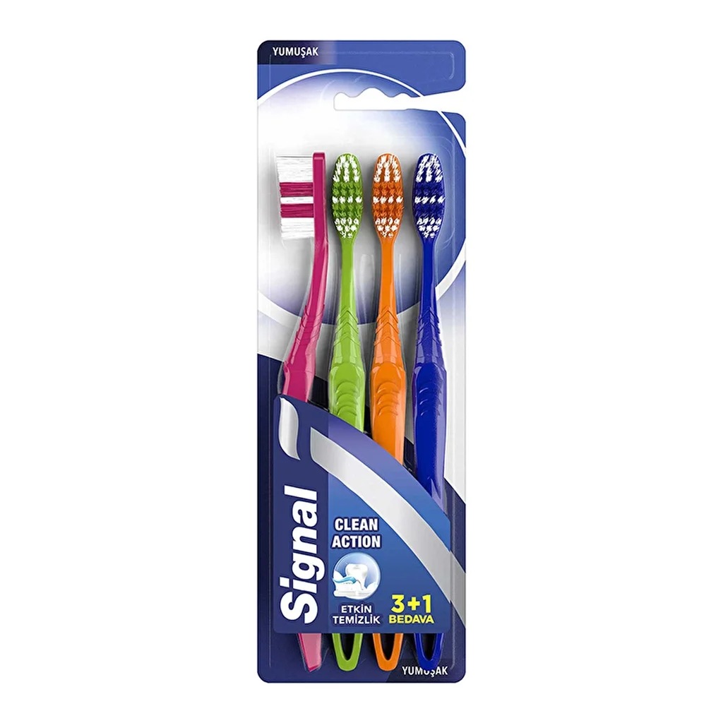 Signal Toothbrush Clean Action Soft 3+1